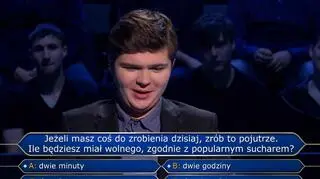 "Milionerzy". Andrzej z Warszawy miał problem z pierwszym pytaniem. Znasz na nie odpowiedź?