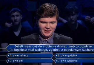 "Milionerzy". Andrzej z Warszawy miał problem z pierwszym pytaniem. Znasz na nie odpowiedź?