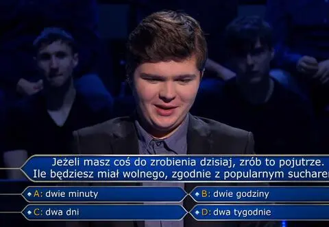 "Milionerzy". Andrzej z Warszawy miał problem z pierwszym pytaniem. Znasz na nie odpowiedź?