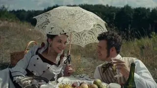 Maria Dębska i Mateusz Damięcki