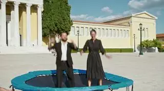 Top Model: Mikołaj i Mariusz skakali na trampolinie w filmie modowym