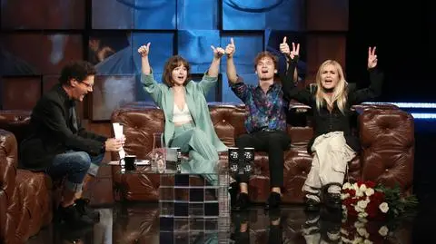 Kuba Wojewódzki: Muzyka, wybory, niespodziewani goście i ślub Kuby. Zobacz najlepsze momenty odcinka z Moniką Olejnik i Kwiatem Jabłoni