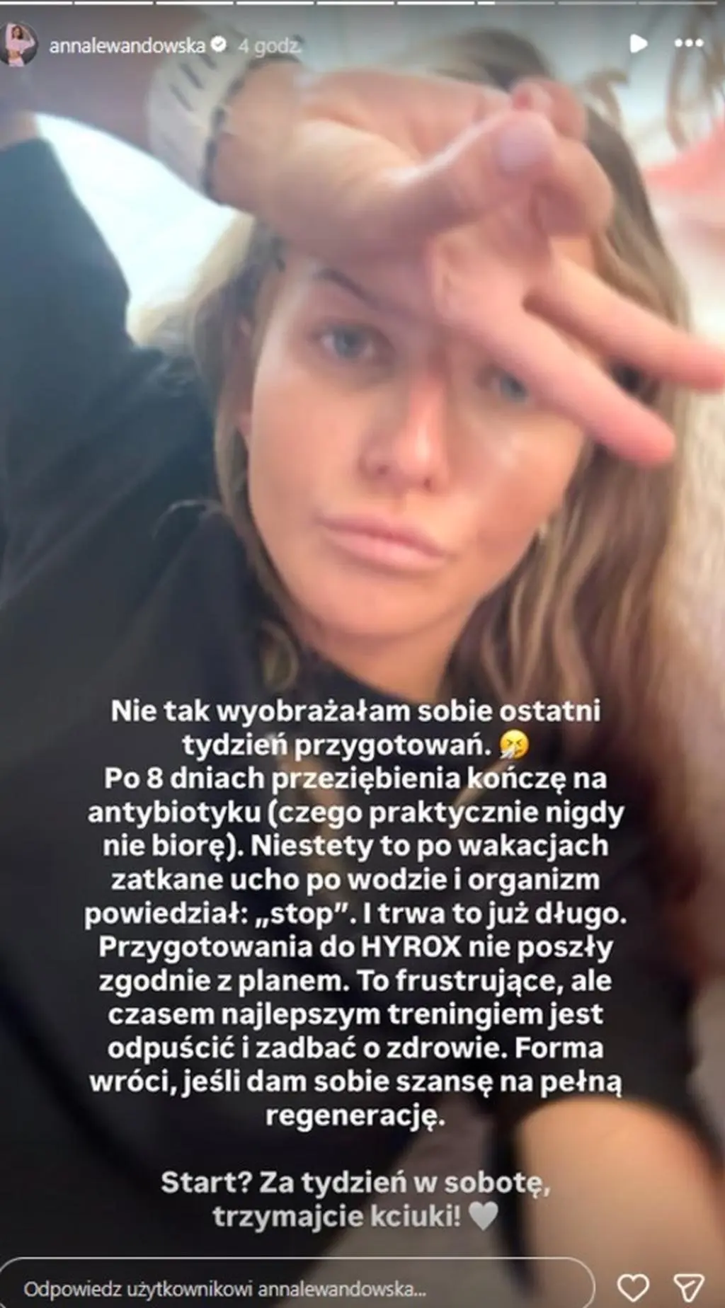 Anna Lewandowska ma problemy ze zdrowiem