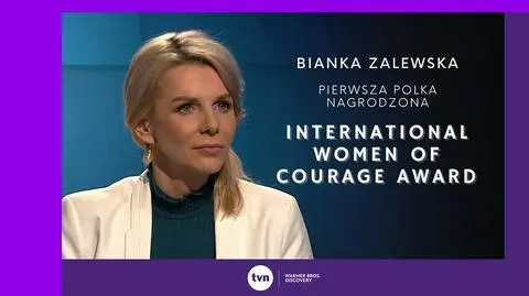 Bianka Zalewska jako pierwsza Polka uhonorowana Międzynarodową Nagrodą dla Kobiet Niezwykłej Odwagi przez Departament Stanu USA