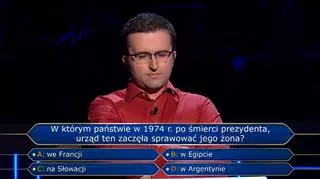 Milionerzy: Mikołaj grał o 350 tysięcy złotych. W porę wycofał się z gry