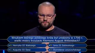 Pytanie za 75 tysięcy złotych - którego króla wnukiem był Klemens August Wittelsbach? 