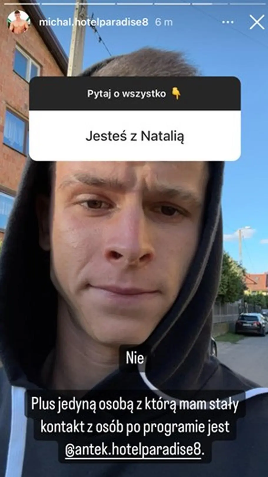 Michał o relacjach po programie