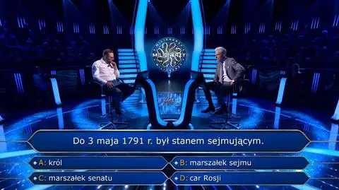 Milionerzy: Kto do 3 maja 1791 r. był stanem sejmującym?