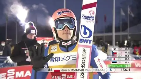 131.5 metra i 5. miejsce Dawida Kubackiego po 1. serii sobotniego konkursu w Sapporo
