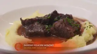 Klasyczne policzki wołowe na puree ziemniaczanym