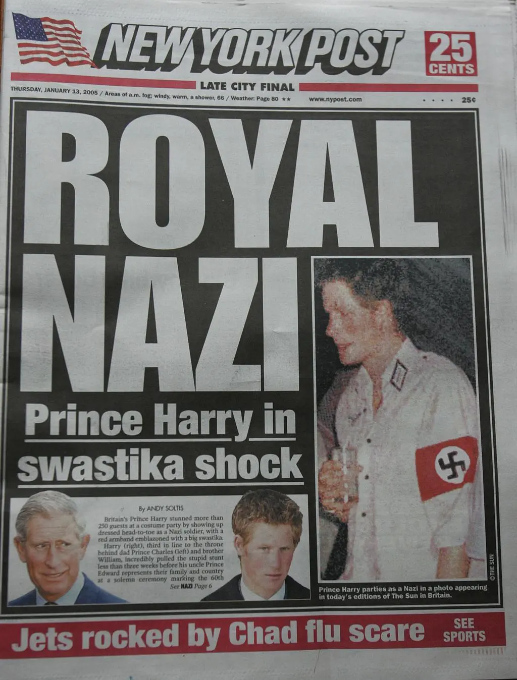 Książę Harry przebrany za nazistę na imprezie