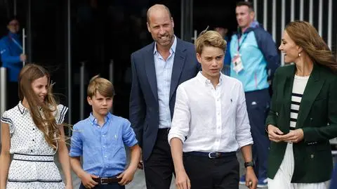 Książę William i księżna Kate pojawili się w Glasgow razem z dziećmi