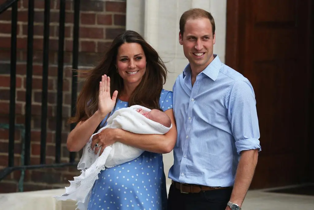 Księżna Kate i książę William po narodzinach George'a