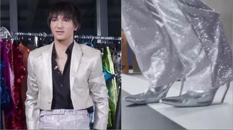 Top Model PRZED EMISJĄ W TV: Krystian w szpilkach na pokazie