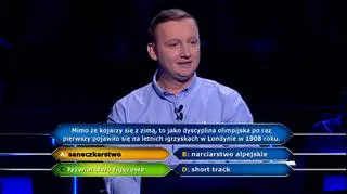 Milionerzy: Rafał grał bez kół od poziomu 5 tysięcy, a doszedł do pytania za 125!
