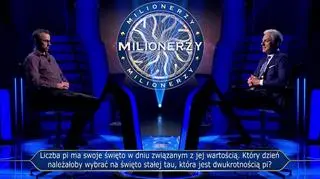 Milionerzy: Pytanie o liczbę pi i stałą tau warte 125 tysięcy złotych