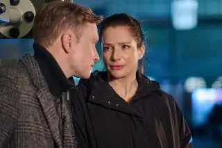 Kadr z odcinka 3652 - Judyta (Anna Dereszowska) i Igor (Kuba Wesołowski)