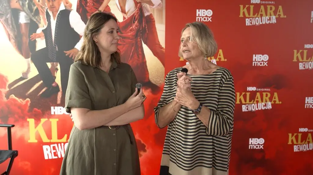 Małgorzata Czop, Iwona Bielska - spotkanie z mediami z okazji premiery serialu "Klara. Rewolucja"