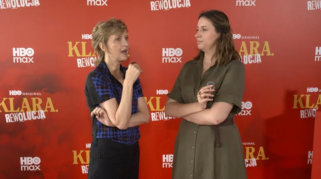 Małgorzata Czop, Izabela Kuna - spotkanie z mediami z okazji premiery serialu "Klara. Rewolucja"