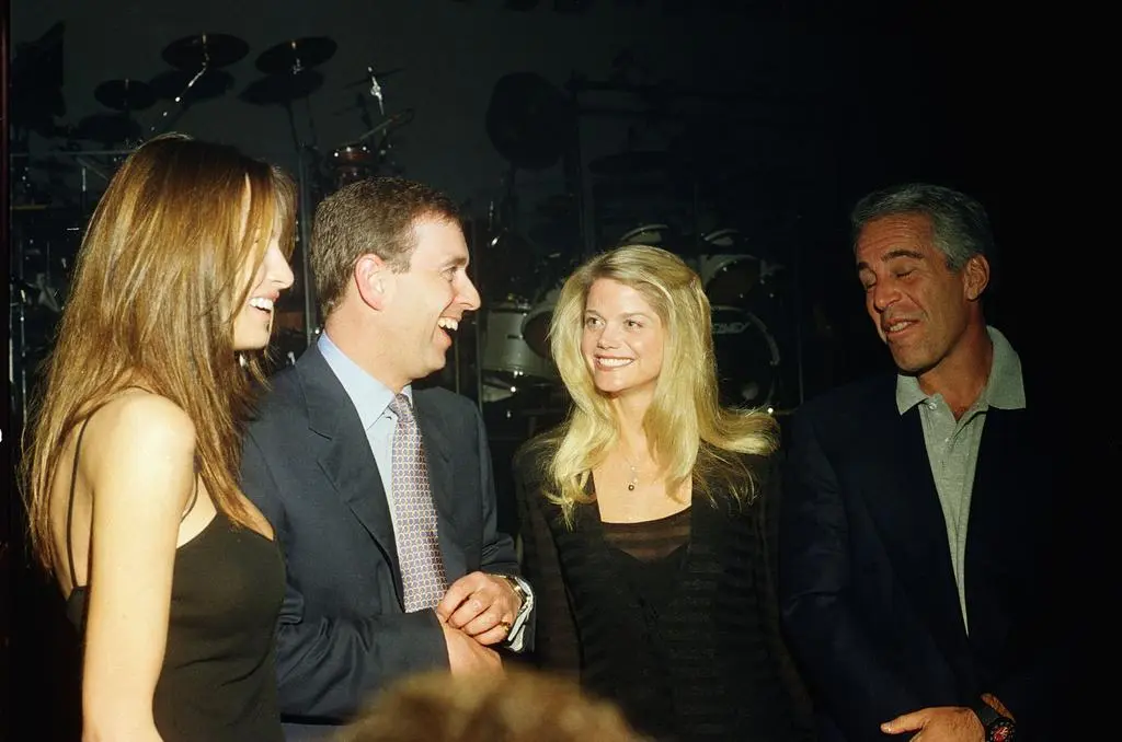 Melania Trump, Andrzej Mountbatten-Windsor, Gwendolyn Beck i Jeffrey Epstein