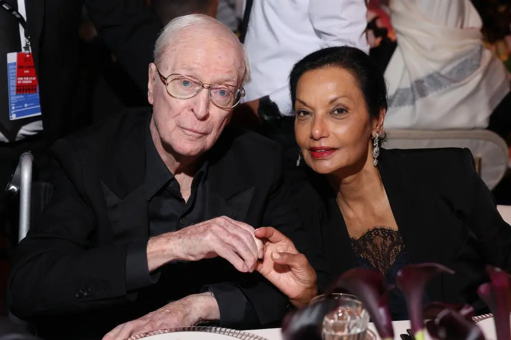 Michael Caine z żoną Shakirą