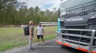 Ciężarówką przez Australię. Dawid jedzie do Brisbane