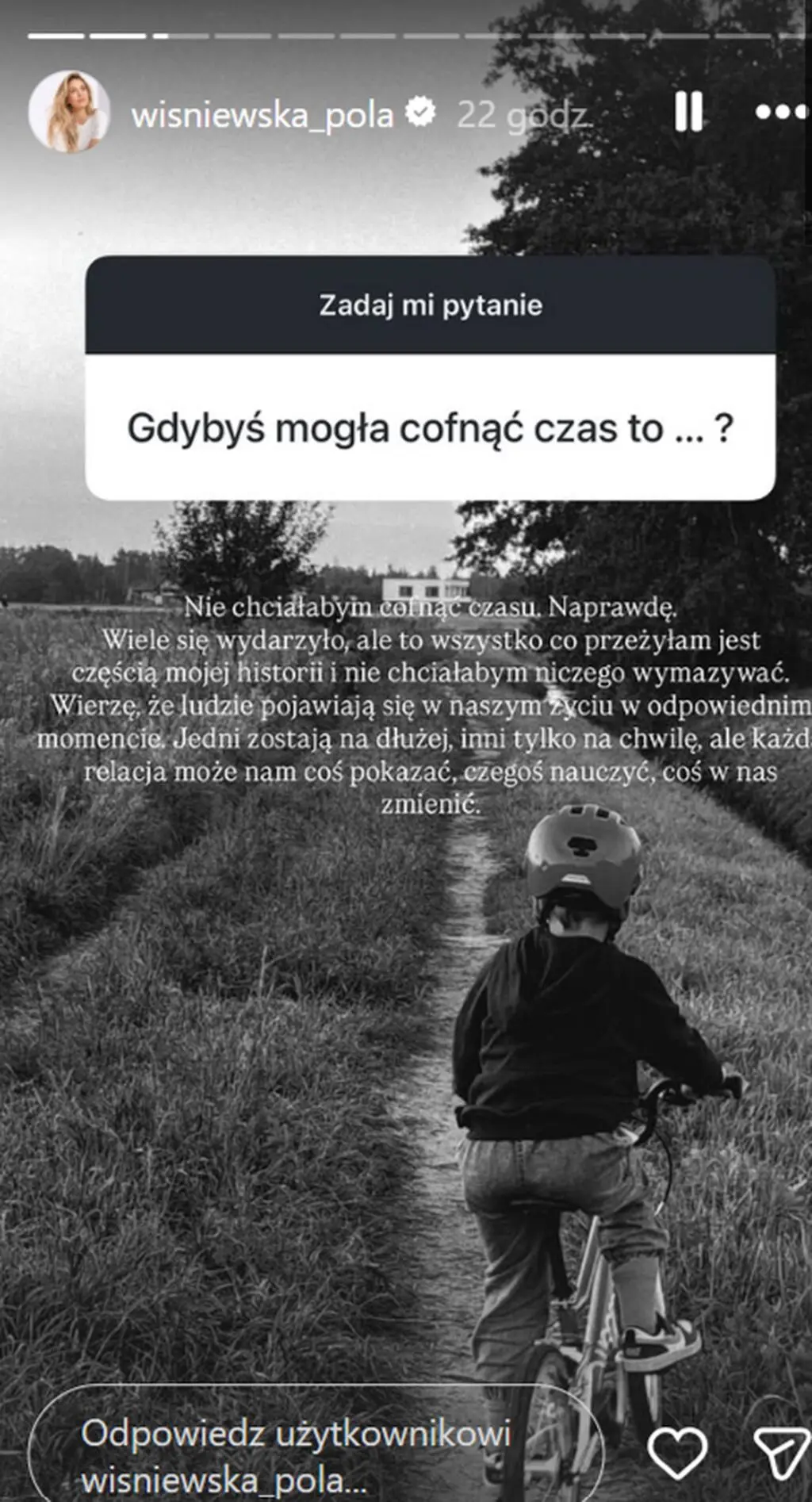 Pola Wiśniewska mówi o cofnięciu czasu