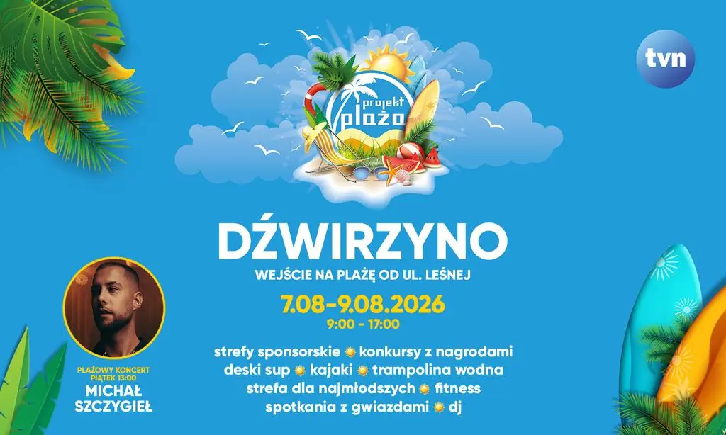 Projekt Plaża 2026 w Dźwirzynie