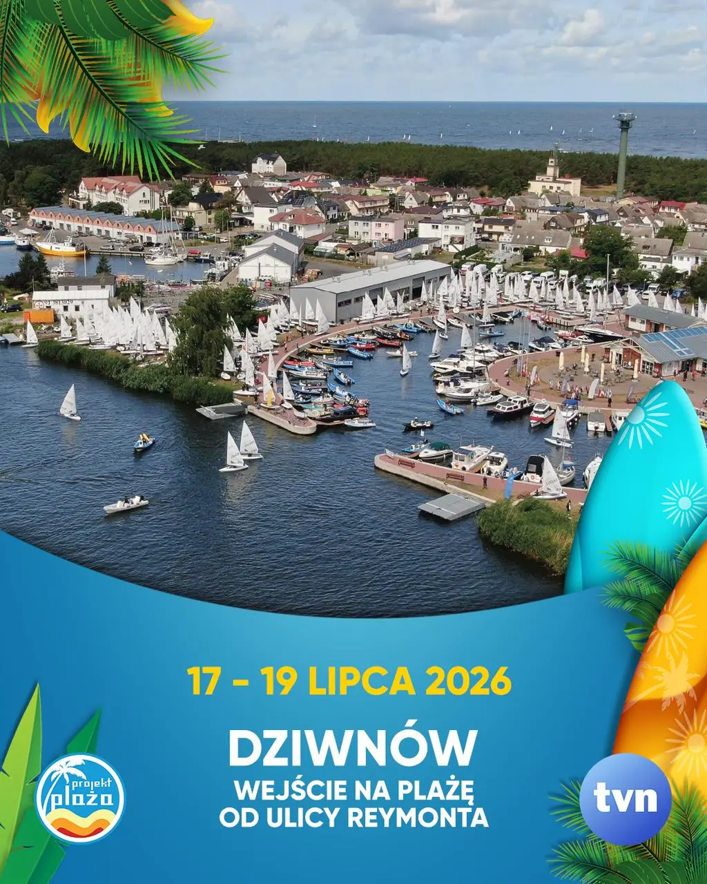 Projekt Plaża TVN i Projekt Plaża in the City zawitają do Dziwnowa