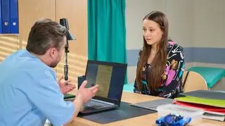 Kadr z odcinka 3628 serialu "Na Wspólnej" TVN.