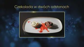 Krystian i Kamil: Czekolada w dwóch odsłonach, czyli monodesery czekoladowe z ganache z ciemnej i białej czekolady
