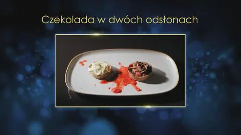 Krystian i Kamil: Czekolada w dwóch odsłonach, czyli monodesery czekoladowe z ganache z ciemnej i białej czekolady