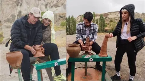 Azja Express: Lepienie kominów z gliny rozbawiło uczestników