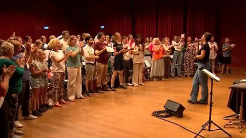 Miłośnicy gospel spotkali się w Narodowym Forum Muzyki we Wrocławiu, by wspólnie śpiewać 