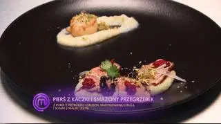 Drużyna niebieskich: Pierś z kaczki i smażony przegrzebek