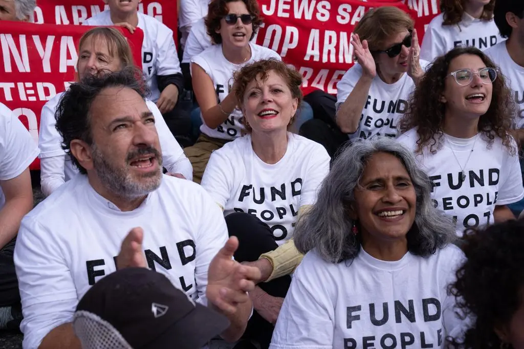 Susan Sarandon na proteście