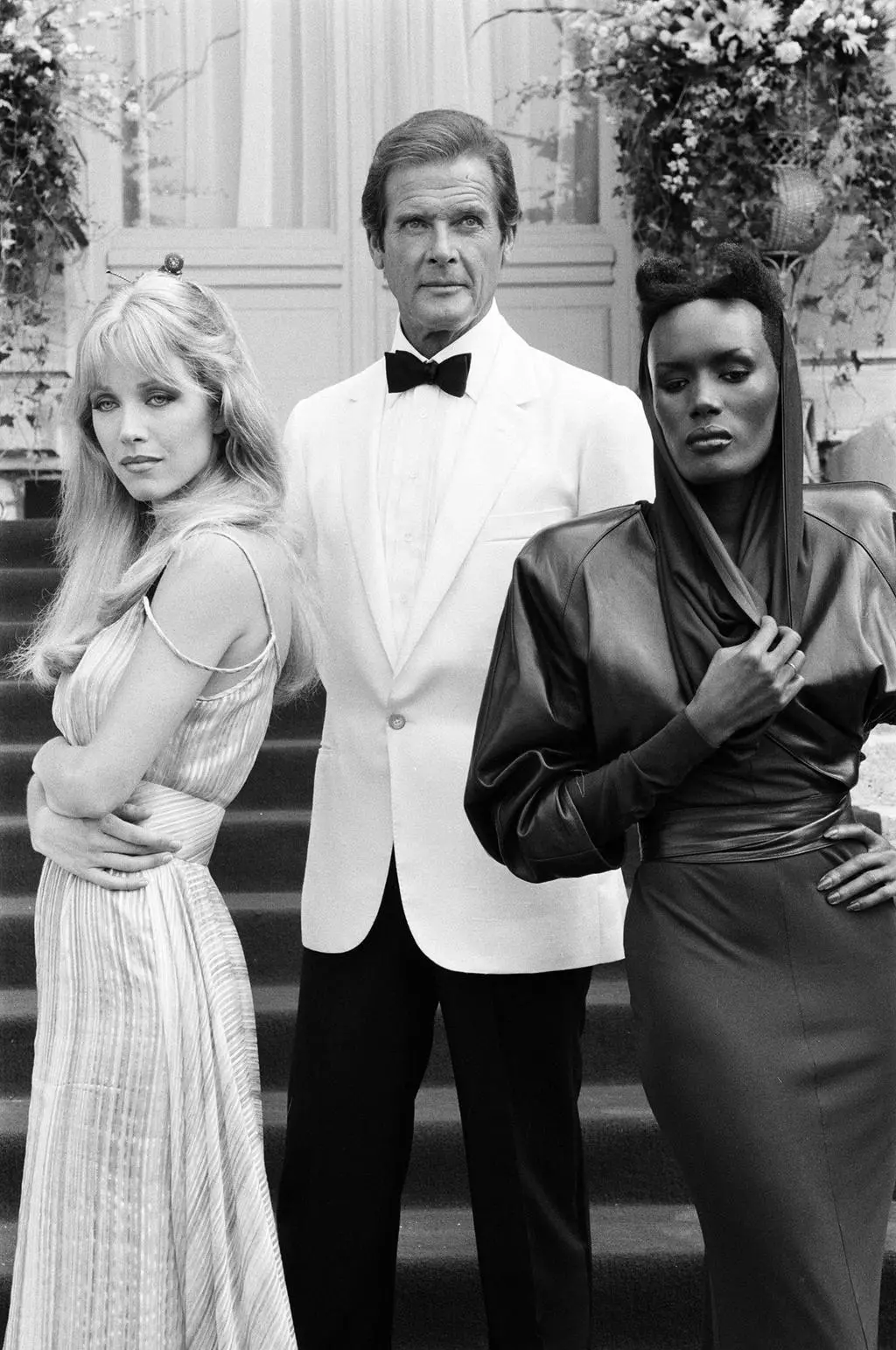 Tanya Roberts, Roger Moore, Grace Jones