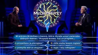 Milionerzy: W pytaniu za 75 tysięcy wystarczyło znać wiersz Brzechwy