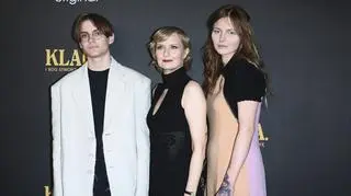 Izabela Kuna z dziećmi: Nadią i Stanisławem