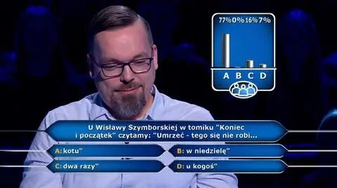 Milionerzy: Aneta nie zdążyła się rozkręcić, za to Andrzejowi idzie nieźle 