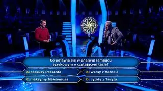 Milionerzy: Mateusz miał szansę na 125 tysięcy. Zaryzykował i odpowiedział błędnie