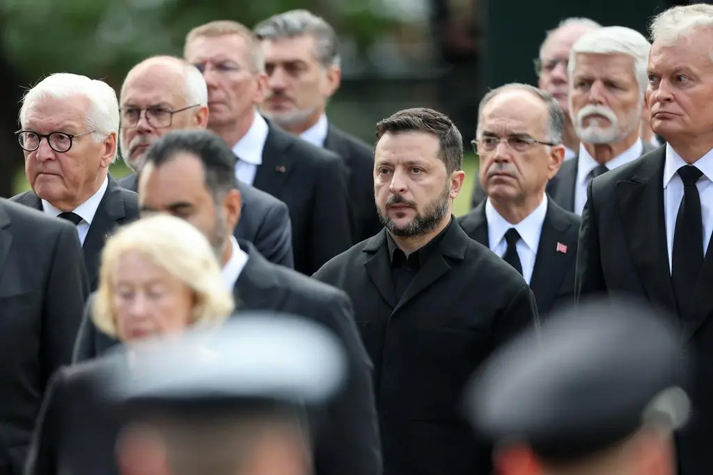 Wołodymyr Zełenski na pogrzebie króla Haralda V