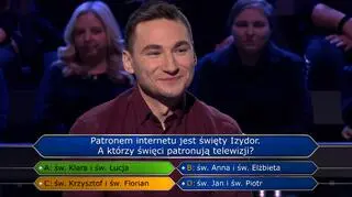 Telefon do przyjaciela i zamiana pytania wystarczyły? Ile wygrał Jacek w "Milionerach"?