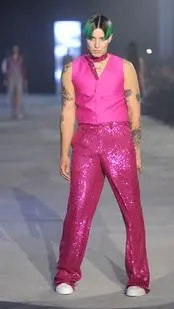 Żabson w pokazie kolekcji Mariusza Przybylskiego