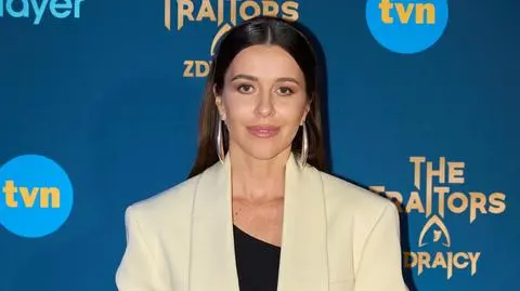 Malwina Wędzikowska i uczestnicy The Traitors. Zdrajcy na pokazie programu