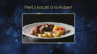 Mariola i Hubert: Pierś z kaczki á la Hubert, czyli pierś kaczki w sosie śliwkowym z ziemniakami w tymianku