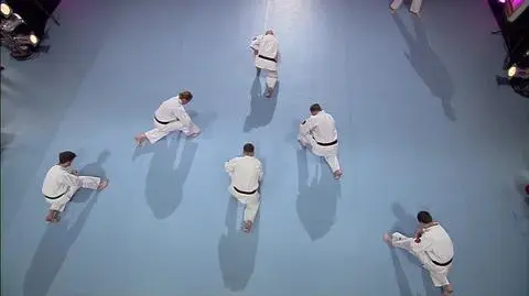 Oryginalny pokaz karate na wesoło