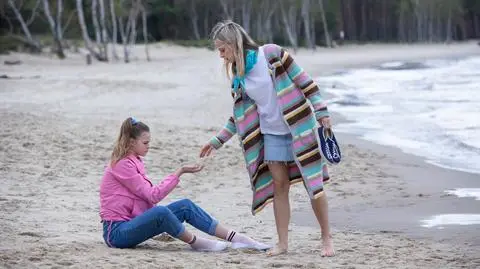 Julka i Luiza na plaży