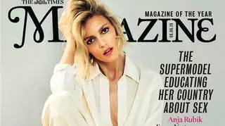 Anja Rubik na okładce The Times Magazine