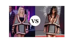 Małgorzata Rozenek-Majdan i Kim Kardashian w identycznych sukienkach! Która wyglądała lepiej?